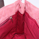 BURBERRY Blue Label Hand Bag Canvas Pink Silver Auth bs27396-17