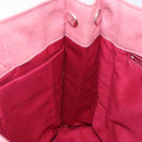 BURBERRY Blue Label Hand Bag Canvas Pink Silver Auth bs27396-18