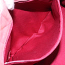 BURBERRY Blue Label Hand Bag Canvas Pink Silver Auth bs27396-19