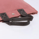 BURBERRY Blue Label Hand Bag Canvas Pink Silver Auth bs27396-7