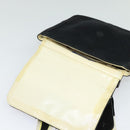 BURBERRY Blue Label Shoulder Bag Canvas Black Silver Auth bs27397-10