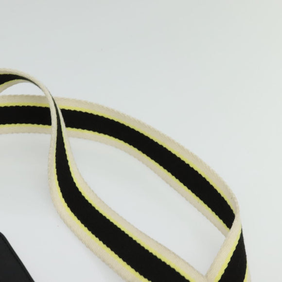 BURBERRY Blue Label Shoulder Bag Canvas Black Silver Auth bs27397