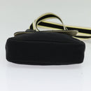 BURBERRY Blue Label Shoulder Bag Canvas Black Silver Auth bs27397-5