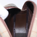 Burberrys Nova Check Pouch Canvas Beige Gold Auth bs27402-16