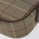Burberrys Nova Check Pouch Canvas Beige Gold Auth bs27402-8
