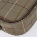 Burberrys Nova Check Pouch Canvas Beige Gold Auth bs27402-9