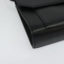 Burberrys Shoulder Bag Leather Black Gold Auth bs27403-9