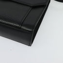 Burberrys Shoulder Bag Leather Black Gold Auth bs27403-14