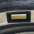 Burberrys Shoulder Bag Leather Black Gold Auth bs27403-11
