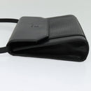 Burberrys Shoulder Bag Leather Black Gold Auth bs27403-3