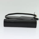 Burberrys Shoulder Bag Leather Black Gold Auth bs27403-5