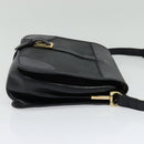 Burberrys Shoulder Bag Leather Navy Gold Auth bs27404-4