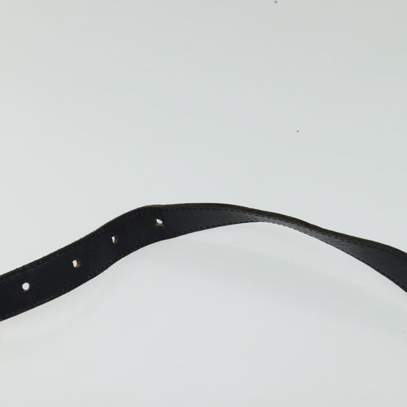 Burberrys Shoulder Bag Leather Navy Gold Auth bs27404