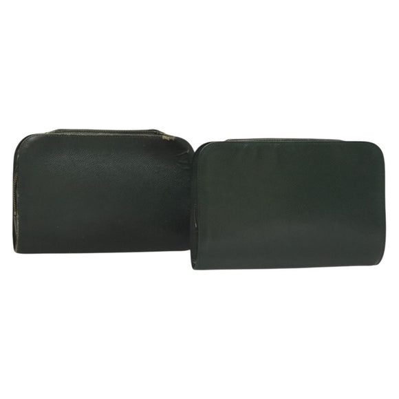 LOUIS VUITTON Taiga Baikal Clutch Bag 2Set Epicea M30184 LV Auth bs27405