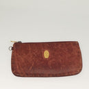 CARTIER Must Line Wallet Leather 3Set Bordeaux Gold Auth bs27409-17