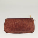 CARTIER Must Line Wallet Leather 3Set Bordeaux Gold Auth bs27409-18