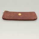 CARTIER Must Line Wallet Leather 3Set Bordeaux Gold Auth bs27409-21