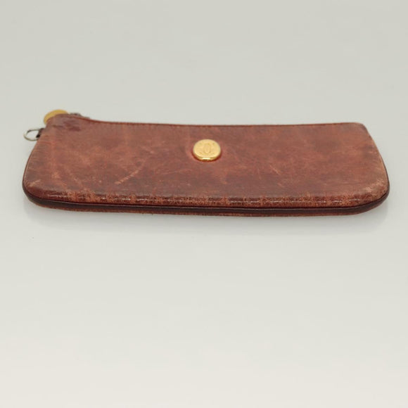 CARTIER Must Line Wallet Leather 3Set Bordeaux Gold Auth bs27409