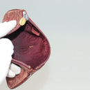 CARTIER Must Line Wallet Leather 3Set Bordeaux Gold Auth bs27409-24