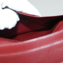 CARTIER Must Line Wallet Leather 3Set Bordeaux Gold Auth bs27409-9