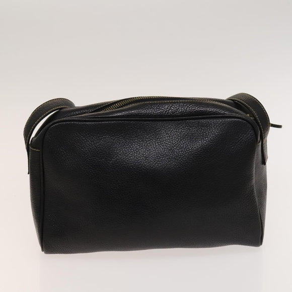 GIVENCHY Shoulder Bag Leather 2Set Brown Black gold Auth bs27411