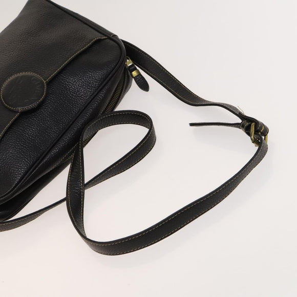 GIVENCHY Shoulder Bag Leather 2Set Brown Black gold Auth bs27411