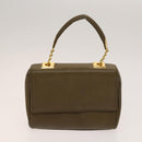 GIVENCHY Shoulder Bag Leather 2Set Brown Black gold Auth bs27411-2