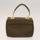 GIVENCHY Shoulder Bag Leather 2Set Brown Black gold Auth bs27411-3