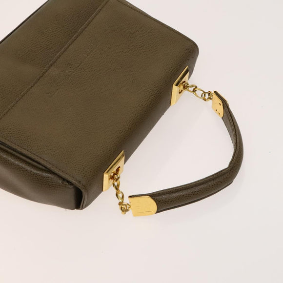 GIVENCHY Shoulder Bag Leather 2Set Brown Black gold Auth bs27411