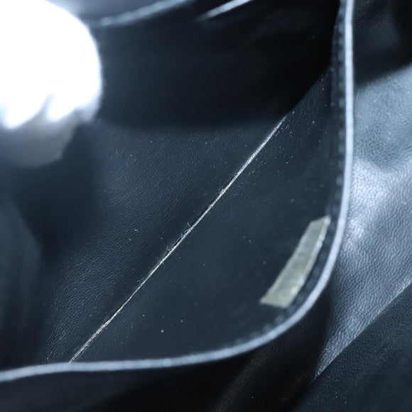 CHANEL Matelasse Chain Shoulder Bag Lamb Skin Black Gold CC Auth bs27414