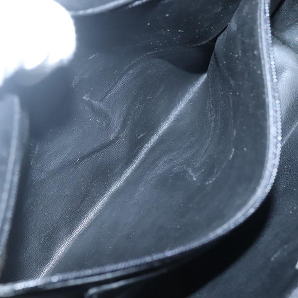 CHANEL Matelasse Chain Shoulder Bag Lamb Skin Black Gold CC Auth bs27414