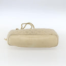 CHANEL Matelasse Chain Shoulder Bag Lamb Skin Beige Gold CC Auth bs27415-10