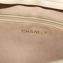CHANEL Matelasse Chain Shoulder Bag Lamb Skin Beige Gold CC Auth bs27415-16