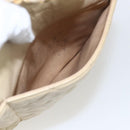 CHANEL Matelasse Chain Shoulder Bag Lamb Skin Beige Gold CC Auth bs27415-25