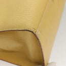 LOEWE Shoulder Bag Leather Yellow Silver Auth bs27421-9