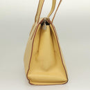 LOEWE Shoulder Bag Leather Yellow Silver Auth bs27421-4