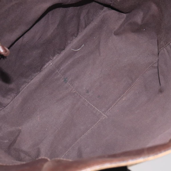 BOTTEGA VENETA Tote Bag Canvas Beige Gold Auth bs27425