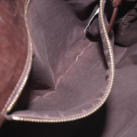 BOTTEGA VENETA Tote Bag Canvas Beige Gold Auth bs27425