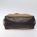 BOTTEGA VENETA Tote Bag Canvas Beige Gold Auth bs27425-5