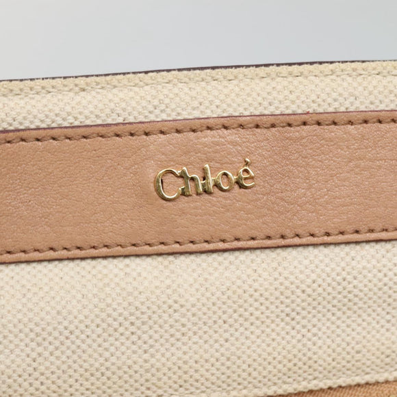 Chloe Hand Bag Leather 2way Pink Gold Auth bs27428