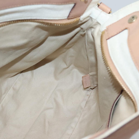 Chloe Hand Bag Leather 2way Pink Gold Auth bs27428