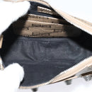 BALENCIAGA Chain Le Cagoule Mini Shoulder Bag Leather Beige Silver Auth bs27430-9