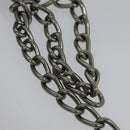 BALENCIAGA Chain Le Cagoule Mini Shoulder Bag Leather Beige Silver Auth bs27430-14