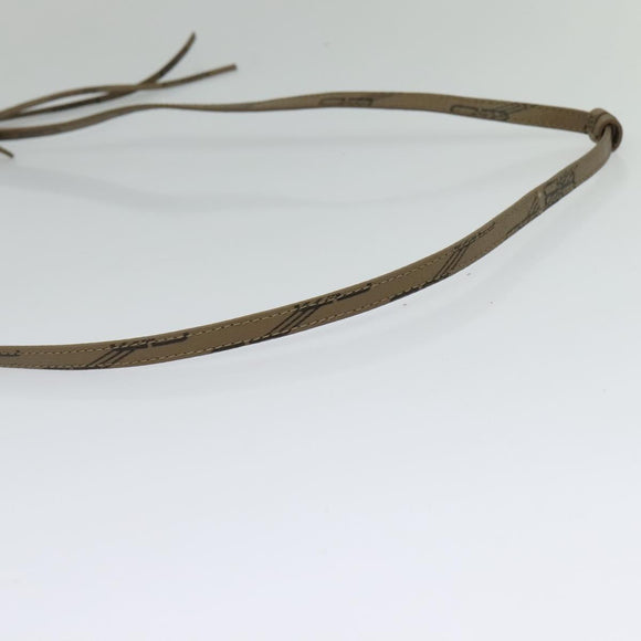 BALENCIAGA Chain Le Cagoule Mini Shoulder Bag Leather Beige Silver Auth bs27430