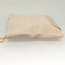 Jimmy Choo Chain Shoulder Bag Leather Beige Gold Auth bs27431-4