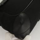 BVLGARI Logo Mania Shoulder Bag Leather Canvas Black Silver Auth bs27432-15