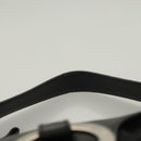 BVLGARI Logo Mania Shoulder Bag Leather Canvas Black Silver Auth bs27432-8