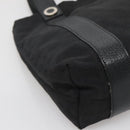 BVLGARI Logo Mania Tote Bag Canvas Black Silver Auth bs27433-14