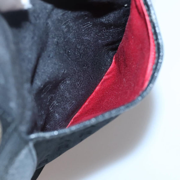 BVLGARI Logo Mania Tote Bag Canvas Black Silver Auth bs27433