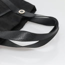 BVLGARI Logo Mania Tote Bag Canvas Black Silver Auth bs27433-7